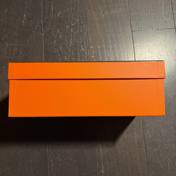 Hermes medium empty box case decoration storage orange tissue + book - Picture 7 of 12